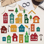16 Styles Houses Metal Cutting Dies DIY Paper Craft Die Cuts Carbon Steel - Image 4