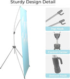 YDisplay X Banner Stand Adjustable Fit Banner Size from 23"X63" to 32"X78" - Image 4