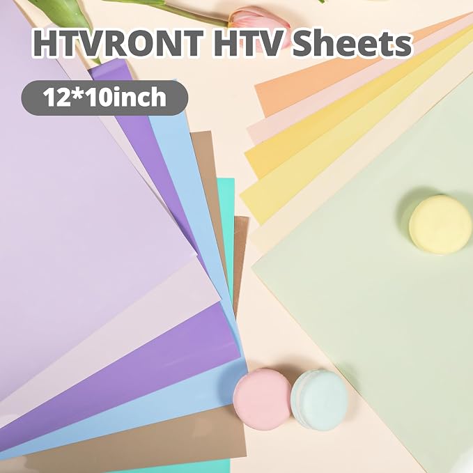 HTVRONT Pastel Heat Transfer Vinyl Boho Color - Image 6
