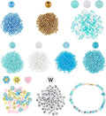 arricraft 1666 Pcs Bracelet Making Kit, Glass Acrylic Round Beads, Polymer Clay by ARRICRAFT