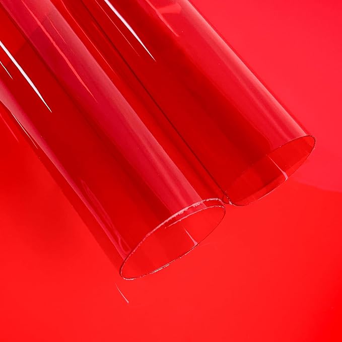 Transparent PVC Faux Leather Sheets, Glossy Waterproof Clear Vinyl Fabric by XHTFauxLeather