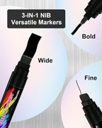 FansArriche Acrylic Paint Markers, Calligraphy, and Outdoor Paintings - Image 3