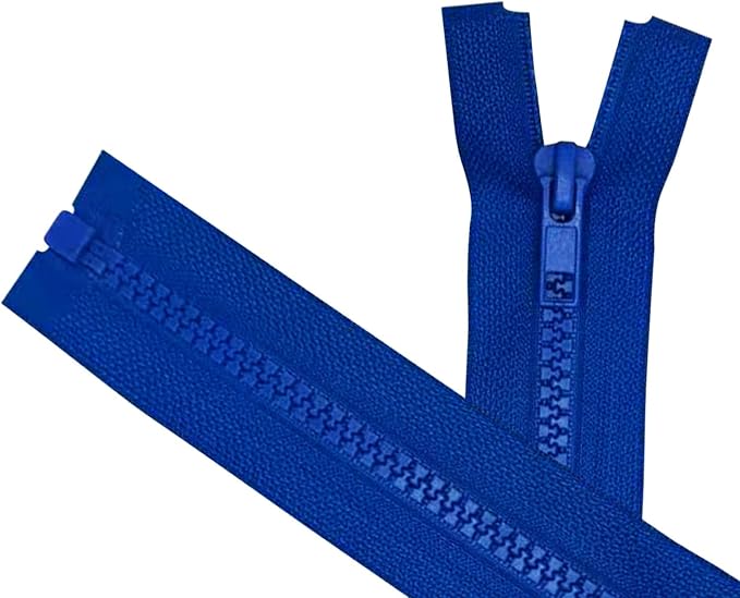 ANPURZII 2PCS #5 19 Inch Ocean Blue Separating Jacket Zippers by Unknown