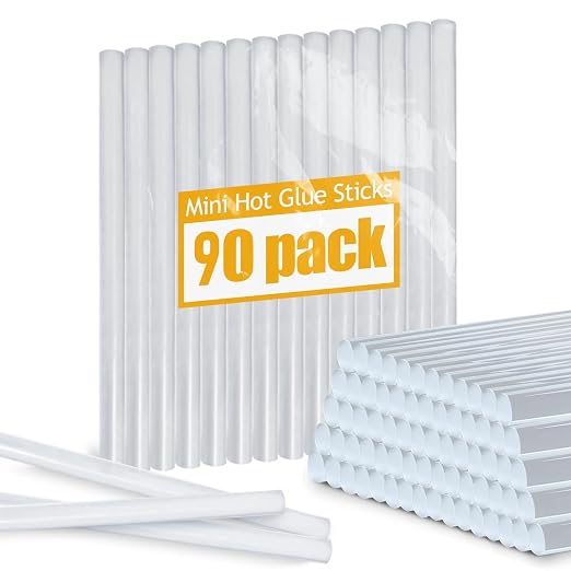 Krightlink 90 Count Mini Size Hot Glue Sticks Hot Melt Glue Sticks | Mini Size by Krightlink