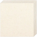 10 PCS Punch Needle Fabric | Pre-Cut Natural Cotton Tufting Cloth Monks Cloth by Nitelemn