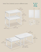 SONGMICS Cabinet Organizer Shelf, Kitchen Storage, Spice Rack, Expandable - Image 5