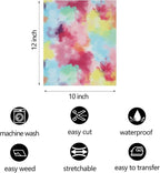 FUNKAKA Tie Dye HTV Heat Transfer Vinyl Bundle, 10 Sheets HTV Vinyl - Image 3