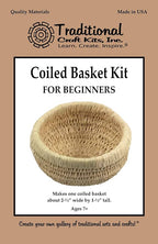 Traditional Craft Kits Beginner Basket Weaving Kit Set of 6 | DIY Basket Making - Image 6