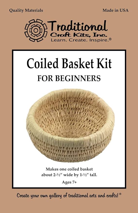 Traditional Craft Kits Beginner Basket Weaving Kit Set of 6 | DIY Basket Making - Image 6