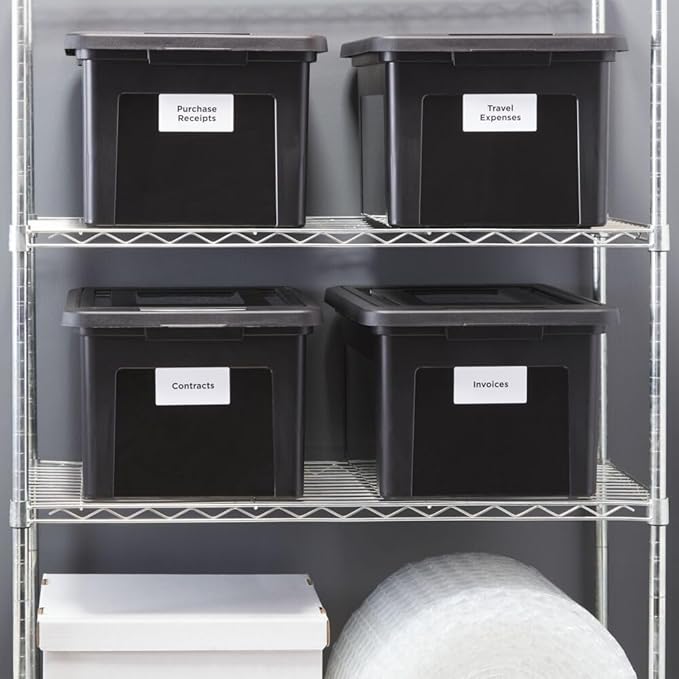 STAPLES File Box Plastic File Box Snap, Letter/Legal Size - Image 6