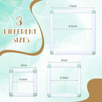 Janinka Embroidery Hoop 3 Pcs Cross Stitch Hoops and Frames White Rectangular - Image 2