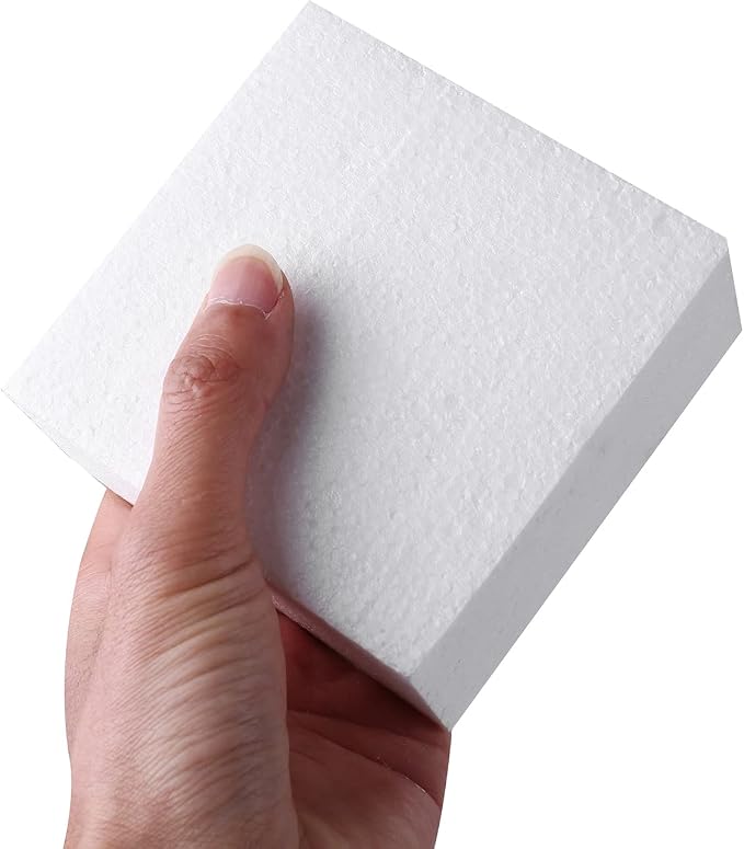 AMZQNART 8pcs 4x4x2in Craft Foam Blocks White - Image 3
