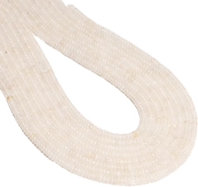 ICAI Beads Natural 2x4mm Rondelle Beads, Abacus Disk Stone Spacer Beads – Loose by CAI+YI+MING