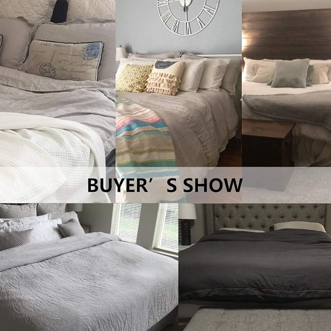 Simple&Opulence 100% Washed Linen Duvet Cover Set - Image 6