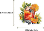 50Pcs Transparent Summer Drinks Aesthetic Stickers - Image 3