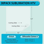 HTVRONT Sublimation HTV Sheets for Cotton Fabric - Image 5