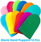 WATINC 12Pcs Hand Puppet Making Kit, Art Craft Felt Sock Puppet Toys, Creative - Image 3