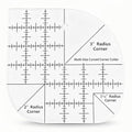 Curved Corner Cutter Quilting Ruler, Acrylic Patchwork Quilting Templates Tools by Unknown