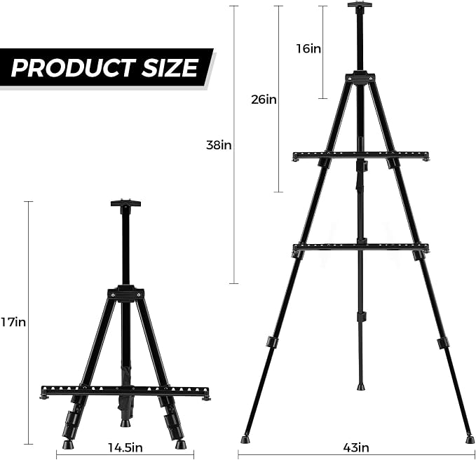 RRFTOK 6 Pack 17-66 Inch Art Easel Stand - Image 5