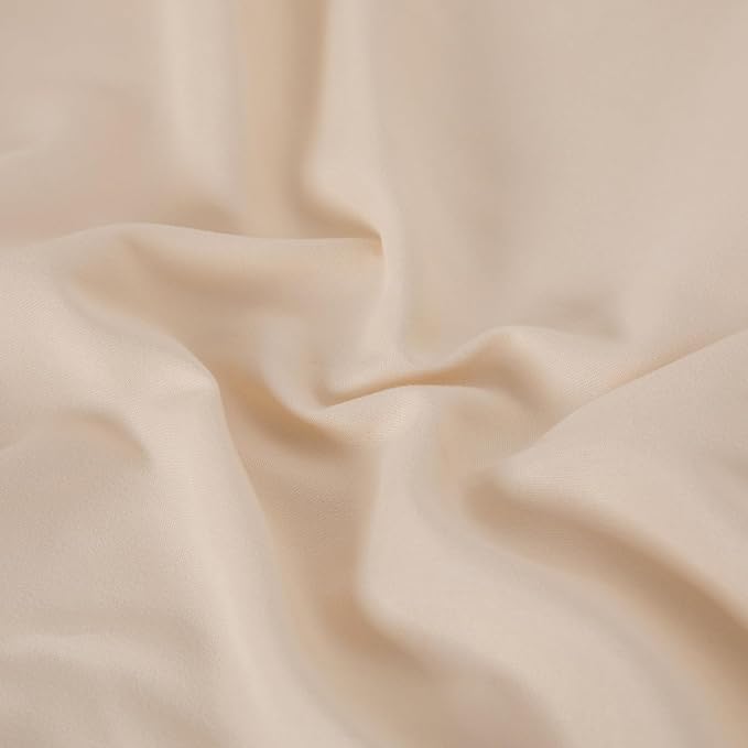 Queen Flat Sheet Only， 90x102Inch Beige - Image 6