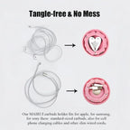 MAIRUI Wired Earbud Case Earphone Headphone Cord Organizer Wrap Soft Silicone - Image 4
