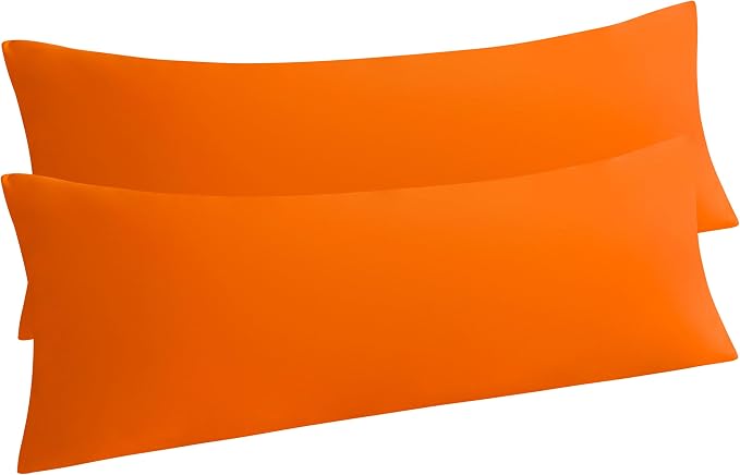 NTBAY Body Pillow Cases Set of 2, 2 Pack Brushed Microfiber 20x54 Pillow Cases by NTBAY