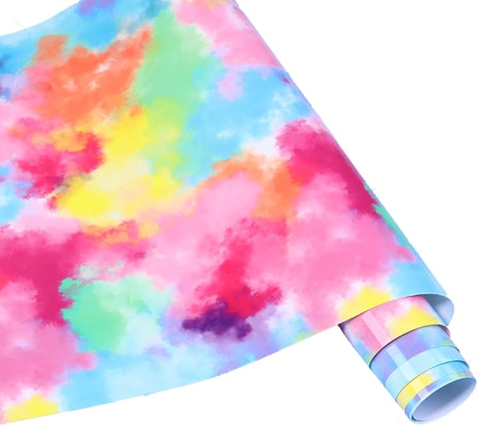 HTVSTD Red Tie Dye HTV Heat Transfer Vinyl 12×8ft Iron on Vinyl | Vivid Color by CraftingEveryday