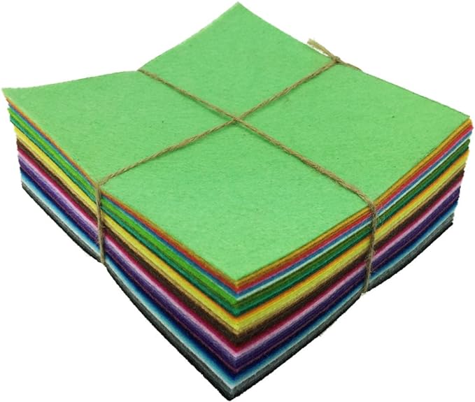 flic-flac 42pcs 12 x 12 inches Felt Fabric Sheet Assorted Color Felt Pack DIY - Image 3