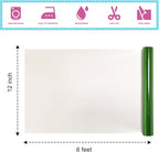 Metallic Green Sheet Foil Heat Transfer Vinyl, 12Inch x 6Ft Stamping foil - Image 2