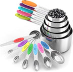 TILUCK measuring cups and magnetic measuring spoons set, stainless steel by TILUCKBringsGoodLuck