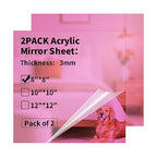 Mirror Acrylic Sheets 1/8 ” Thick by gdhwcxl