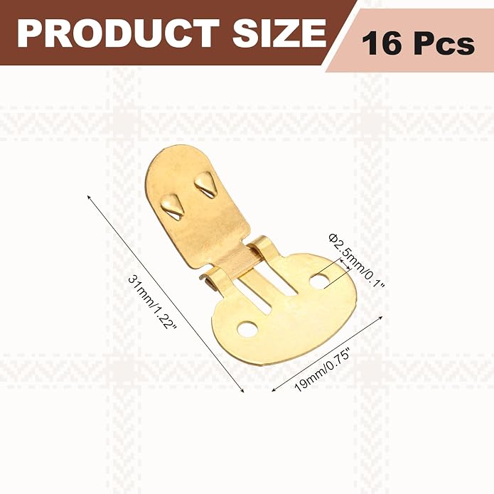 Stainless Steel Flat Blank Shoe Clips, Flat Blank Shoe Clips Bulk Supplies - Image 2