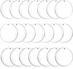 Round Acrylic Keychain Blanks 2 Inch Circle Blanks by Senbota