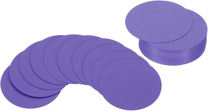 PATIKIL 2inch Circle Card Stock, Dark Purple by PATIKIL
