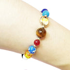 Women Stone Bead Charm Bracelet Universe Galaxy the Eight Planets Nine Planets - Image 7