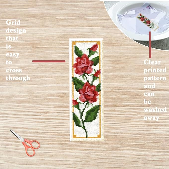 FREEBLOSS 6 Set Bookmark Cross Stitch Kits Stitch Bookmark Cross Stitch Kits - Image 3