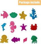 TTSAM Glitter Colorful Sea Animals Shapes Foam Stickers Self Adhesive Craft - Image 7