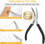 Anezus 1200PCS Jump Rings for Jewelry Making Kit, Jump Rings and Necklace Clasps - Image 4