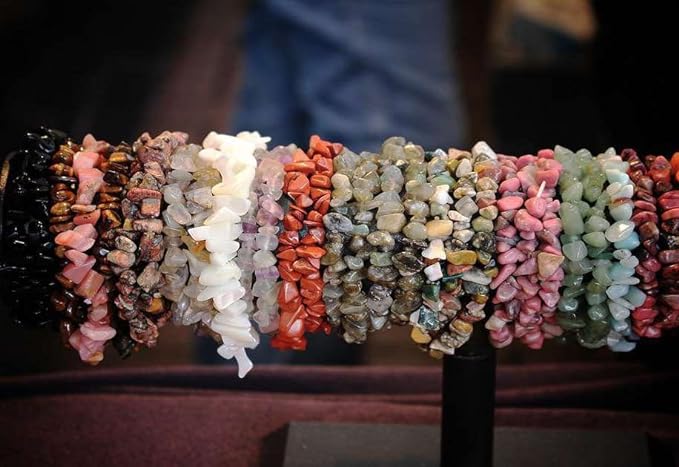LAIDANLA Snowflake 400pcs Natural Chip Stone Beads 5-8mm Healing Crystal - Image 6