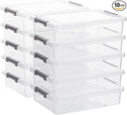 Citylife 10 PCS Plastic Storage Bins by Anywish