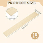MECCANIXITY 10Pcs Wood Strips Slats, 1/8" x 1‑5/8" x 12" Thin Wood Sticks Flat - Image 2