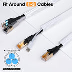 50 FT Wire Loom 1/2 Inch, Split Wire Loom Tubing Wire Conduit - Image 2