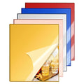 5 Pcs 12 x16 Inch Colorful Acrylic Mirror Sheet, 1/8 Inch Thick Opaque Glossy by CEUQIESO