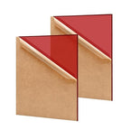 2 Pack 12'' x 16'' Translucent Red Acrylic Sheet, 3mm Thick Acrylic Plastic by Unknown