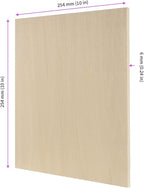 JEUIHAU 20 PCS 10 x 10 Inch Basswood Sheets, 1/4 Inch Thick Square Plywood - Image 2