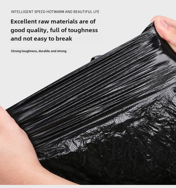 DJDBaihuo 70-gallon trash bags, 47.24" x 55.12", 60-pack, leak-proof & tear-resistant for large waste disposal in parties, schools, offices, hospitals & public areas.