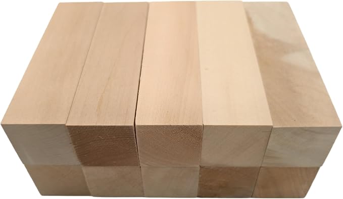 10PCS Basswood Carving Blocks, Whittling Wood Carving Kit, Unfinished Wooden - Image 5