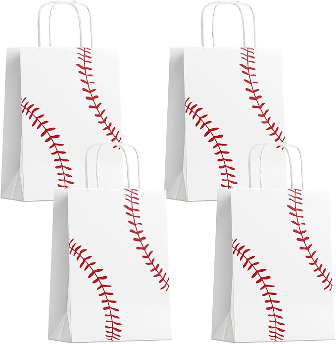 24 Pack Baseball Party Favor Bags, Baseball Gift Bags by Unknown