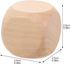 Milisten 20pcs Blank Wooden Dice, Wooden Cubes - Image 2