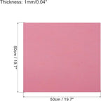 MECCANIXITY EVA Foam Sheets Pink 19.7 Inch x 19.7 Inch 1mm Thick Crafts Foam - Image 2
